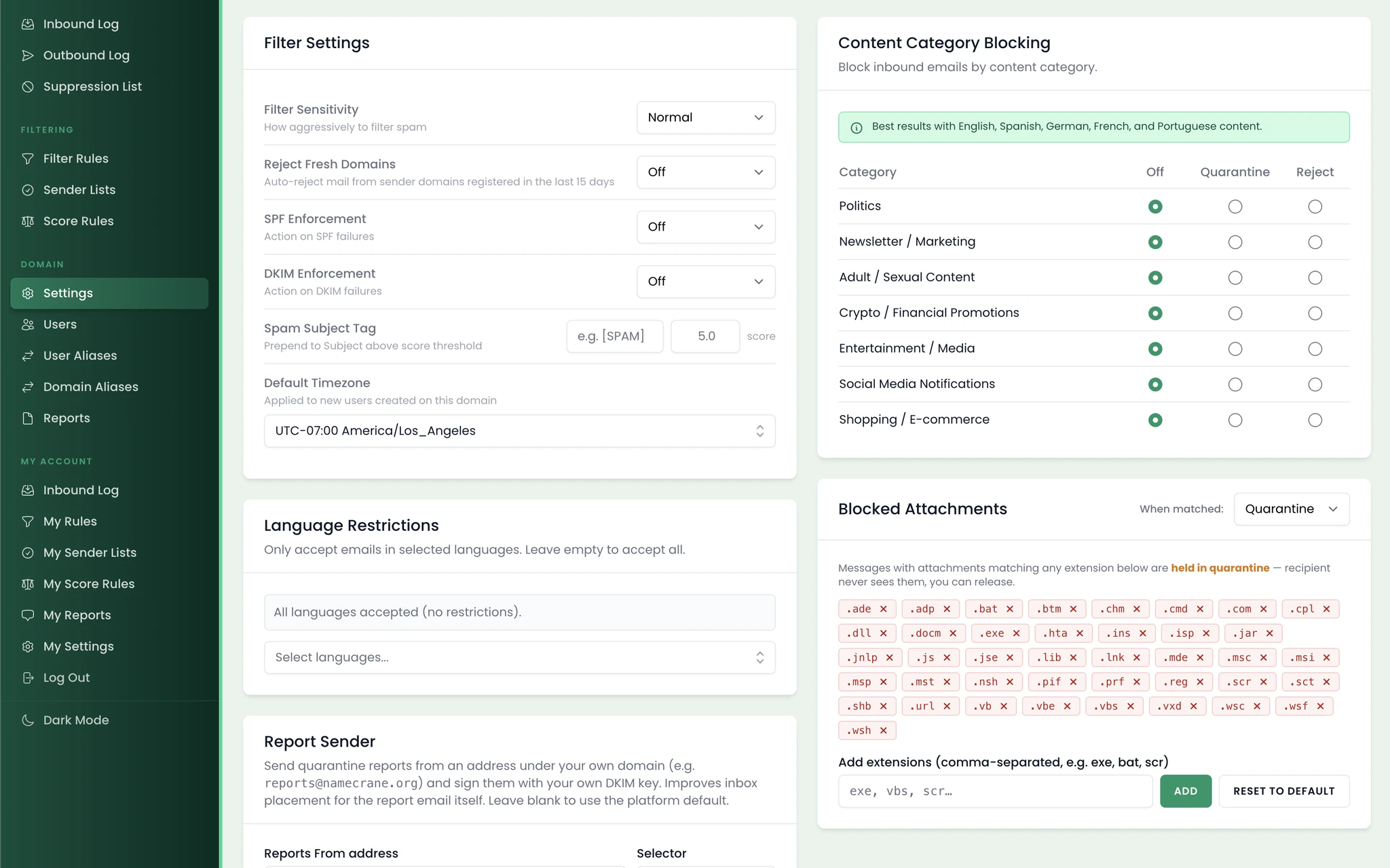 Per-domain Bayesian training panel